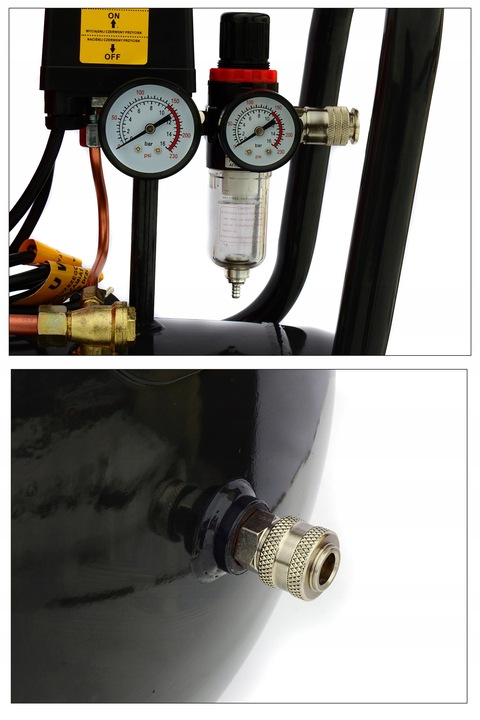 PROFESJONALNY 12Bar KOMPRESOR 50L olejowy tłokowy sprężarka pompa powietrza