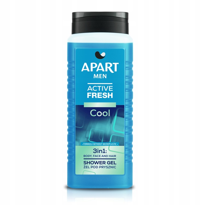 APART Żel pod Prysznic Męski 3w1, 4w1 Ciało, Twarz, Włosy, Broda 5 x 500ml
