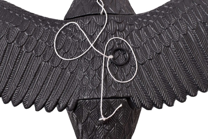 KRUK LATAJĄCY ODSTRASZACZ W LOCIE NA BALKON TARAS GOŁĘBI PTAKÓW