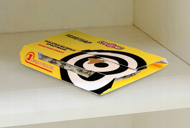 5X PUŁAPKA NA MOLE SPOŻYWCZE. SILNIE WABIĄCY LEP NA MOLE FEROTRAP