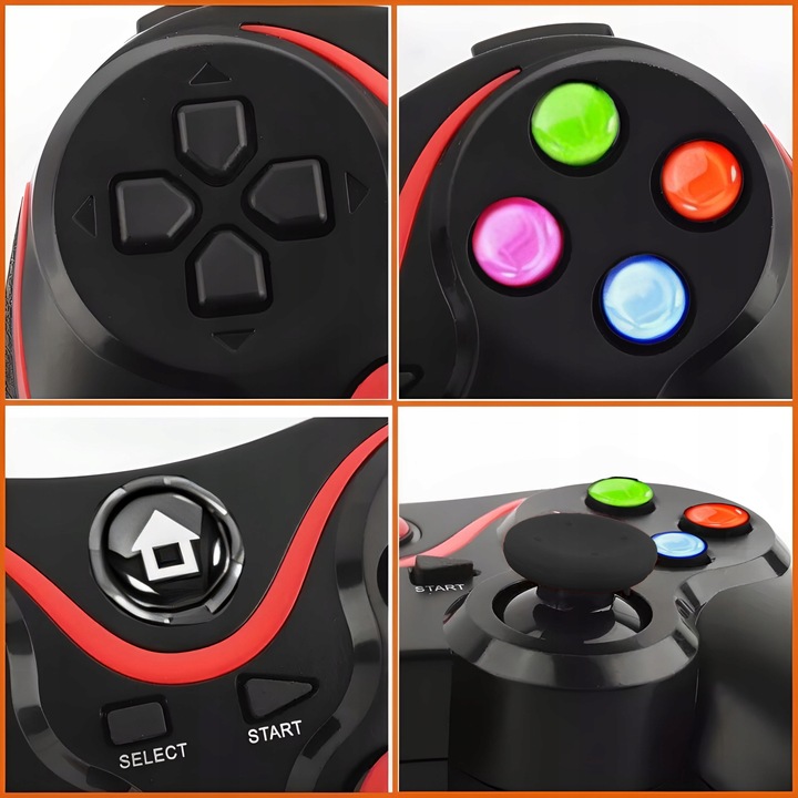 BEZPRZEWODOWY GAMEPAD PAD DO TELEFONU ANDROID PC iOS KONTROLER Z UCHWYTEM