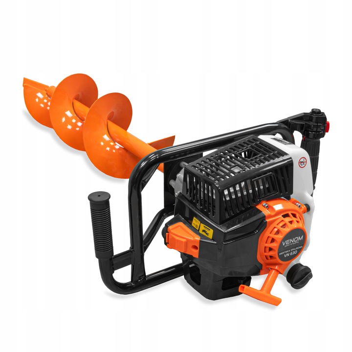 POTĘŻNA WIERTNICA SPALINOWA GLEBOWA 3 WIERTEŁA 30/20/10CM + PRZEDŁUŻKA