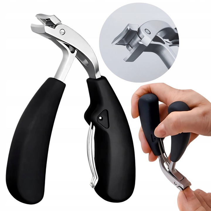 Obcinacz Do Paznokci dla Seniorów Obcinaczka Cęgi Szerokie Wygięte