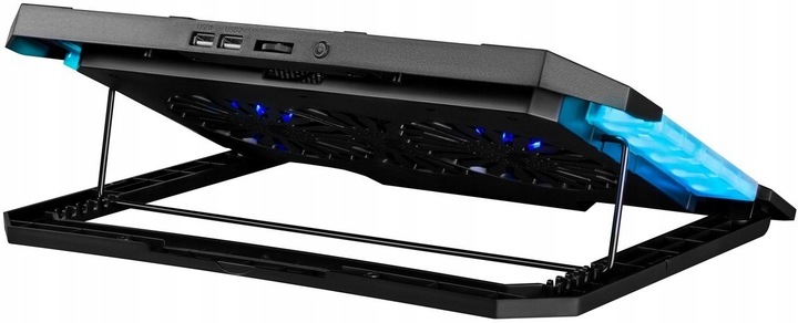Podstawka Podkładka Chłodząca POD LAPTOPA Laptop DO 17' Regulacja 2XUSB LED