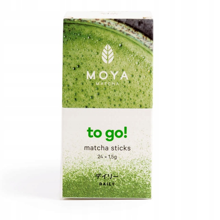 Moya Matcha Codzienna TO GO! 24 saszetki japońskiej bio herbaty matcha