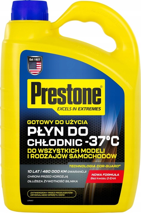 PRESTONE - PŁYN DO CHŁODNIC -37°C - GOTOWY DO UŻYCIA - 4L