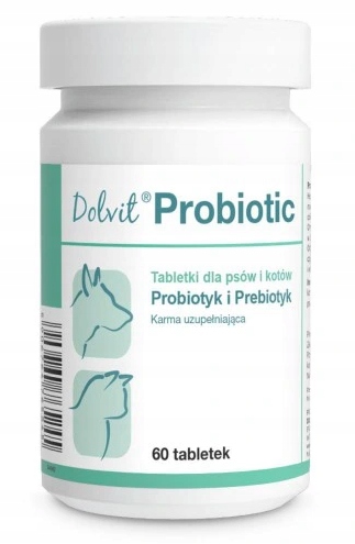Dolfos Dolvit Probiotic probiotyk 60 tabl pies/kot