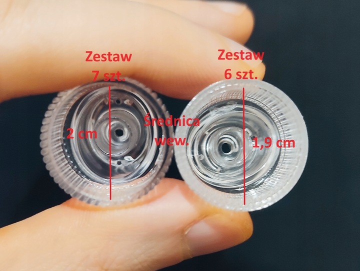 Zestaw Końcówek Głowic do oczyszczania wodorowego 6w1 (6 sztuk)