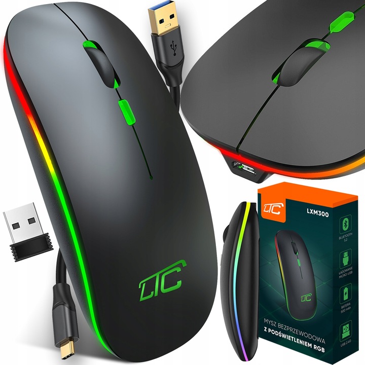 CICHA MYSZKA MYSZ BEZPRZEWODOWA KOMPUTEROWA GAMINGOWA KOMPUTERA LAPTOPA TV