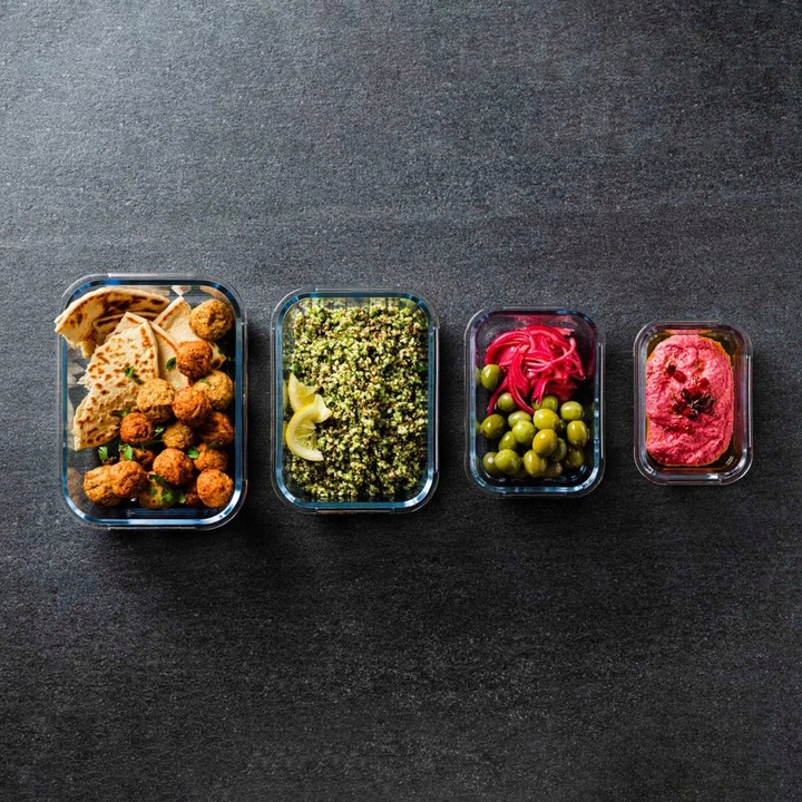 LUNCH BOX Pojemniki na żywność szklane zestaw pojemnik szklany do