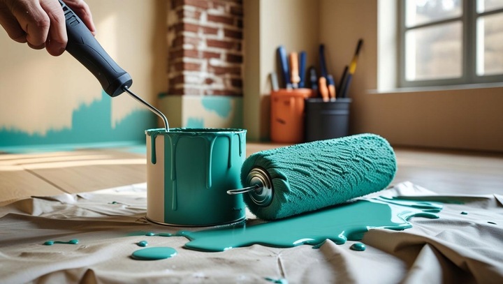 MATA MALARSKA OCHRONNA WŁÓKNINA FILC Z FOLIĄ 1,15x50m