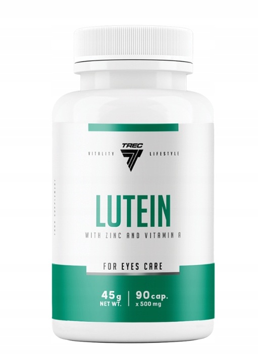 Trec Vitality Lutein 90 caps. Luteina Zdrowy Wzrok Oczy Poprawa Wzroku