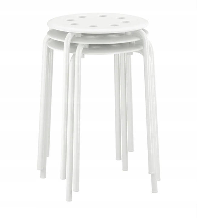 IKEA STOŁEK TABORET KRZESŁO KUCHENNE BIAŁY