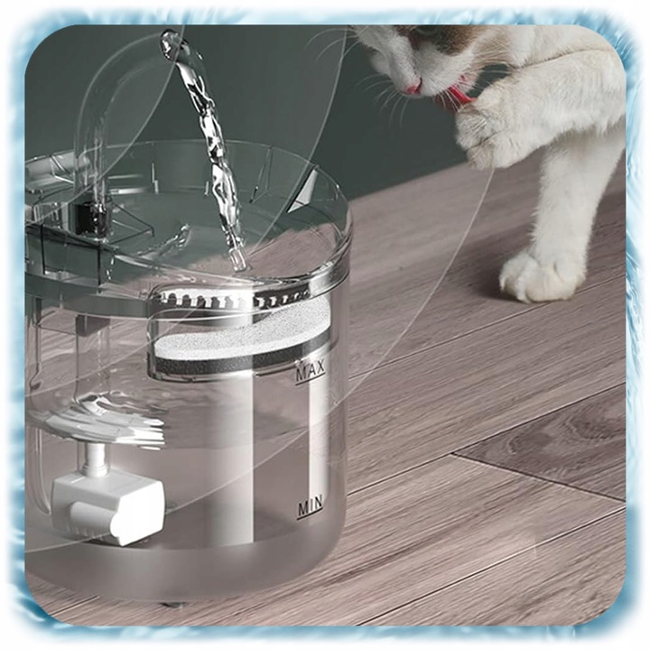 POIDEŁKO FONTANNA DLA KOTA PSA Poidło Automatyczne Miska 1,8L + Filtr