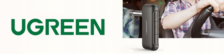 UGREEN ADAPTER ODBIORNIK TRANSMITER AUDIO AUX MINIJACK 3,5MM BLUETOOTH