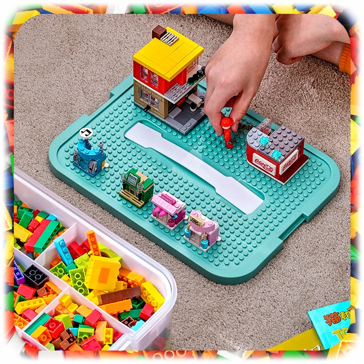 POJEMNIK na Klocki LEGO 4-PIĘTROWY WARSTWOWY ORGANIZER z Przegródkami 24 L