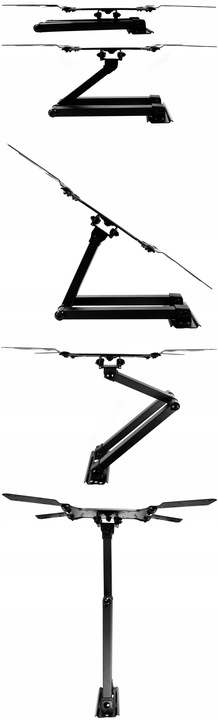 EXTRA MOCNY OBROTOWY UCHWYT do TELEWIZORA WIESZAK TV 23-65 CALI - WYSIĘGNIK