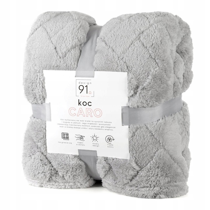 Bardzo GRUBY Koc Narzuta na Łóżko 170x210 PUSZYSTY Miękki Ciepły PREMIUM