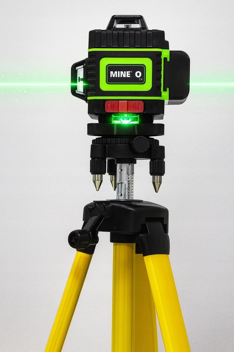 POZIOMNICA LASEROWA POZIOMICA 4D 16 LINII KRZYŻOWA 360 LASER ZESTAW