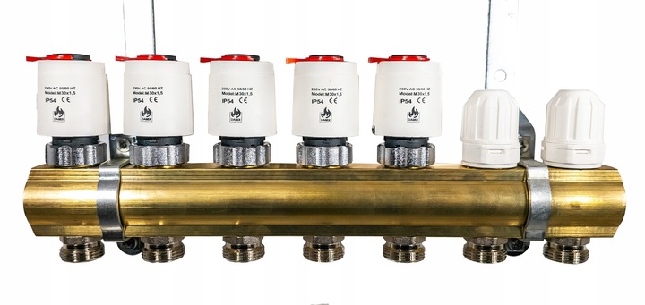 SIŁOWNIK TERMOELEKTRYCZNY DO ROZDZIELACZA ZAWORU GWINT M30 x 1,5 230V NC