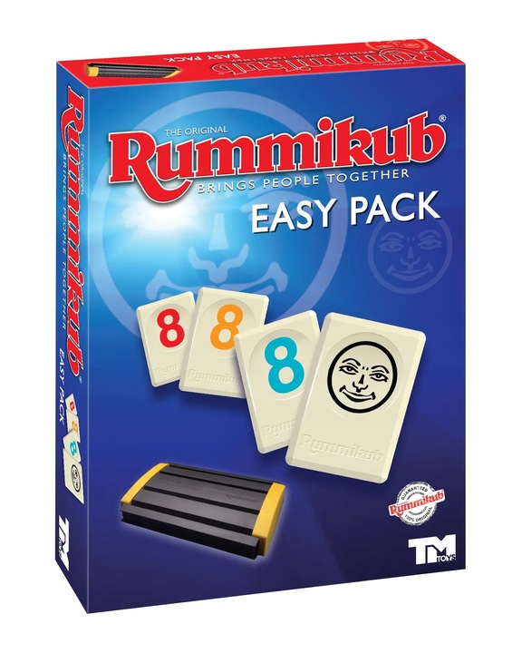 Gra Rummikub EASY PACK gra logiczna liczbowa nowa wersja 4 graczy rodzinna