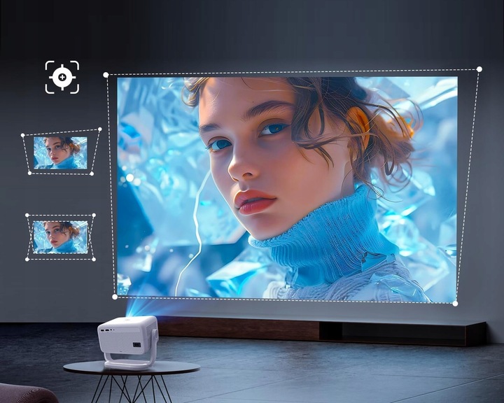 Projektor MAGCUBIC L018 4K 1080p Android TV WiFi Głośnik Bluetooth LED