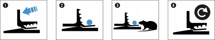 3x PUŁAPKA ŁAPKA NA MYSZY MYSZOŁAPKA GILOTYNA