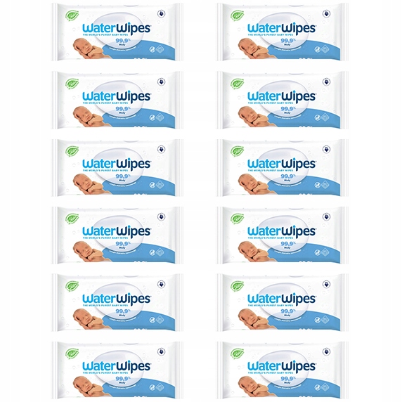 Chusteczki nawilżane 720 szt. dla Dzieci WaterWipes Bio 12 x 60 szt.