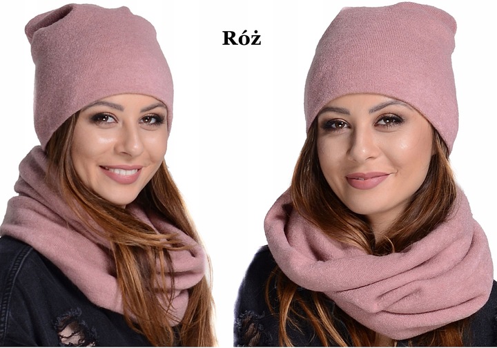 POLSKI - Komplet CZAPKA + KOMIN Tunel KOLORY K6