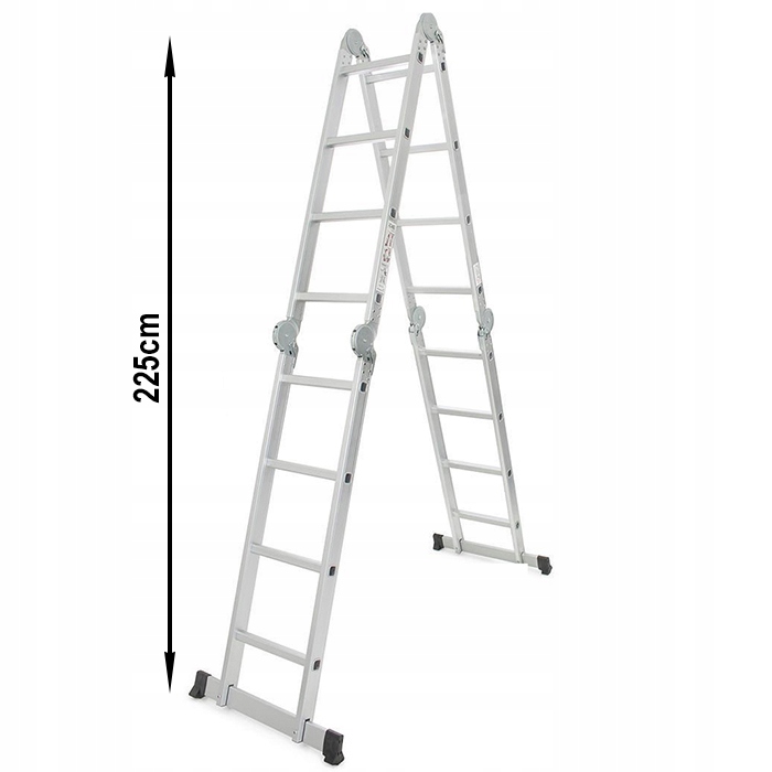 DRABINA aluminiowa składana przegubowa wielofunkcyjna 4x4 + podest