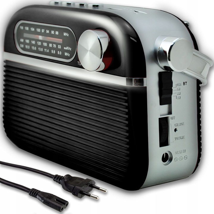 RADIO KUCHENNE RETRO PRZENOŚNE SIECIOWE NA BATERIE STROJENIE FM AM