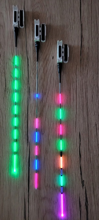 Komplet 3x Świecący Sygnalizator Fedeer - Drgająca Szczytówka + 3 Baterie