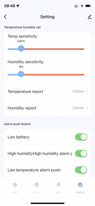 TERMOMETR Czujnik temperatury wilgotno. WIFI TUYA ekran LCD RAPORTY
