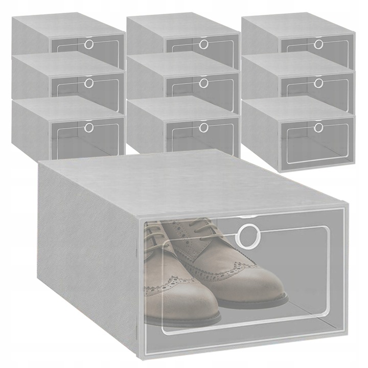 10X PUDEŁKA NA BUTY ORGANIZER PUDEŁKO SZAFKA PÓŁKA POJEMNIKI STOJAK