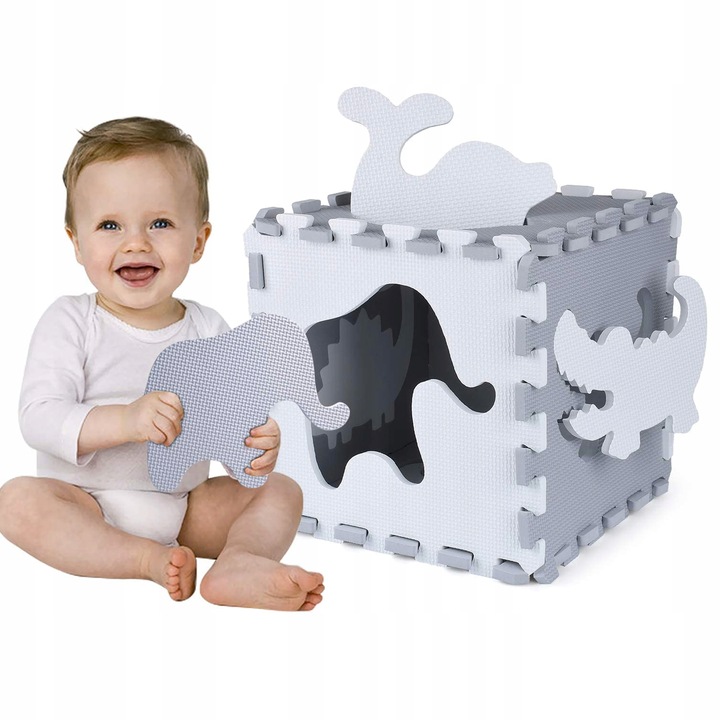 GRUBA MATA EDUKACYJNA puzzle PIANKOWE XXL KOJEC