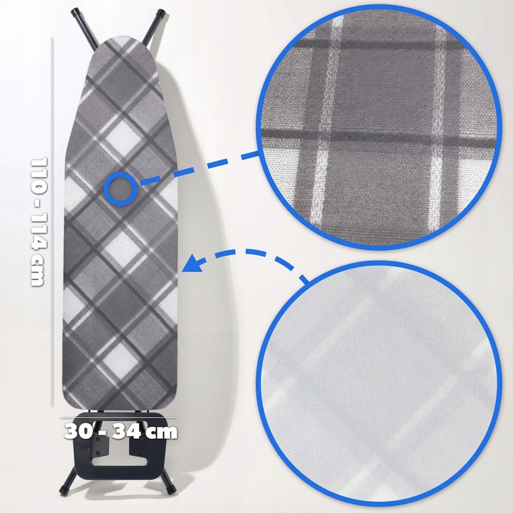POKROWIEC NA DESKĘ DO PRASOWANIA PODKŁAD 110x30cm DO DESKI NACIĄGANY