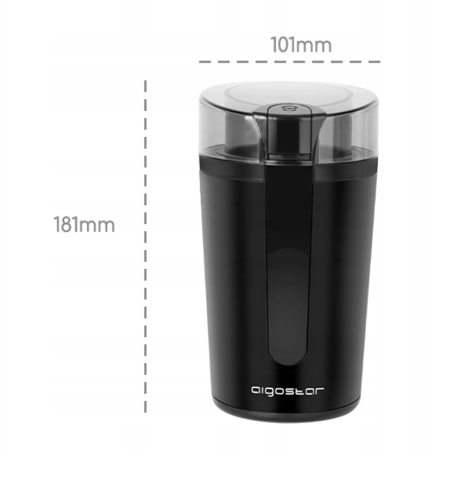 MŁYNEK ELEKTRYCZNY AIGOSTAR DO KAWY DO ZIAREN ZIÓŁ ORZECHÓW 200W