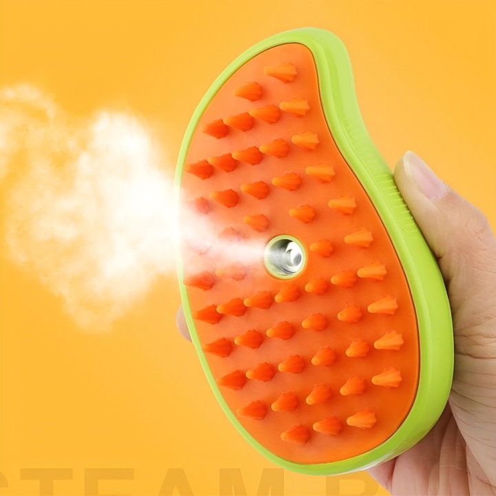 SZCZOTKA PAROWA DLA KOTA PSA ZWIERZĄT MASAŻER GRZEBIEŃ ELEKTRYCZNY SIERŚĆ