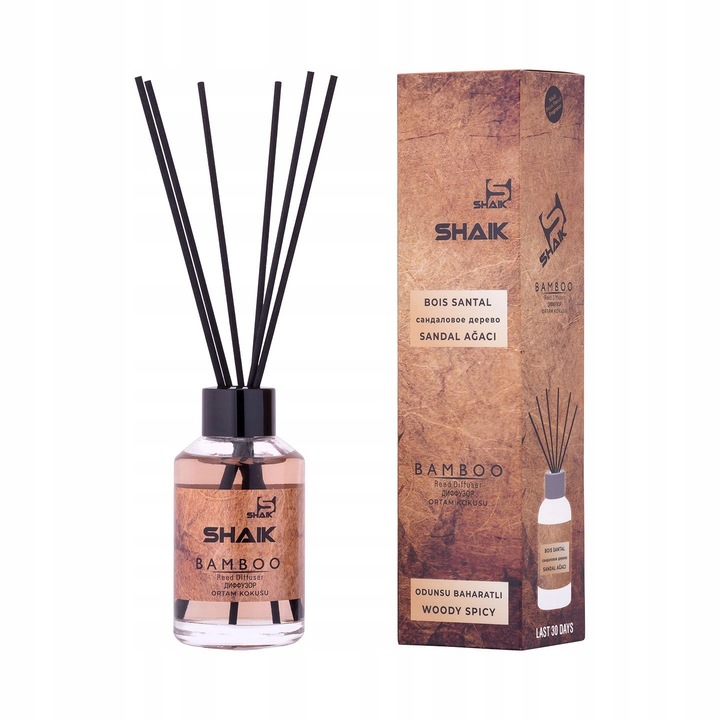 Zapach do domu DRZEWO SANDAŁOWE patyczki dyfuzor SHAIK 115 ml