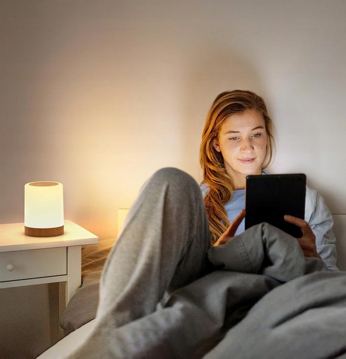 LAMPKA NOCNA LED, DOTYKOWA, ŚCIEMNIANA, LAMPA STOŁOWA LED, LAMPKA