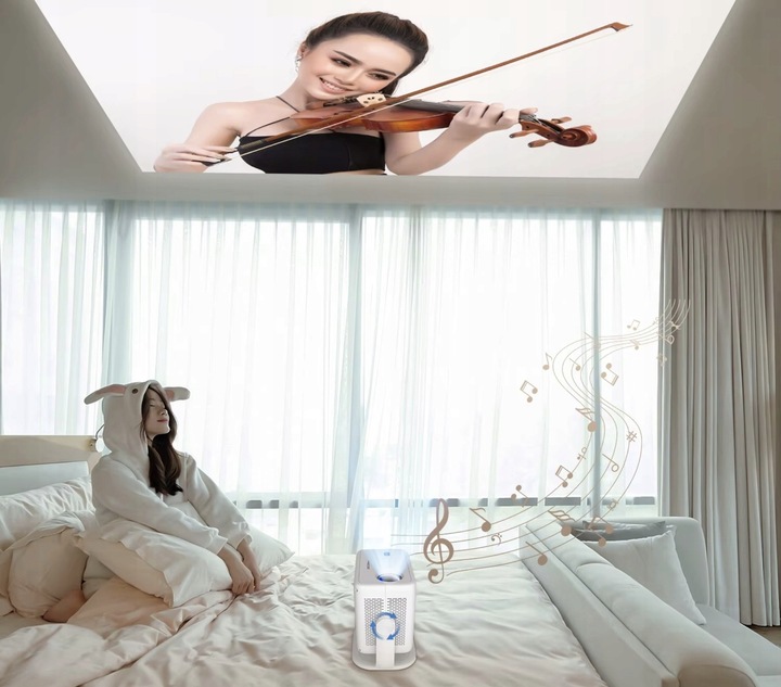 PROJEKTOR SMART MAGCUBIC L018 4K 1080p ANDROID LED TV WiFi GŁOŚNIK BT