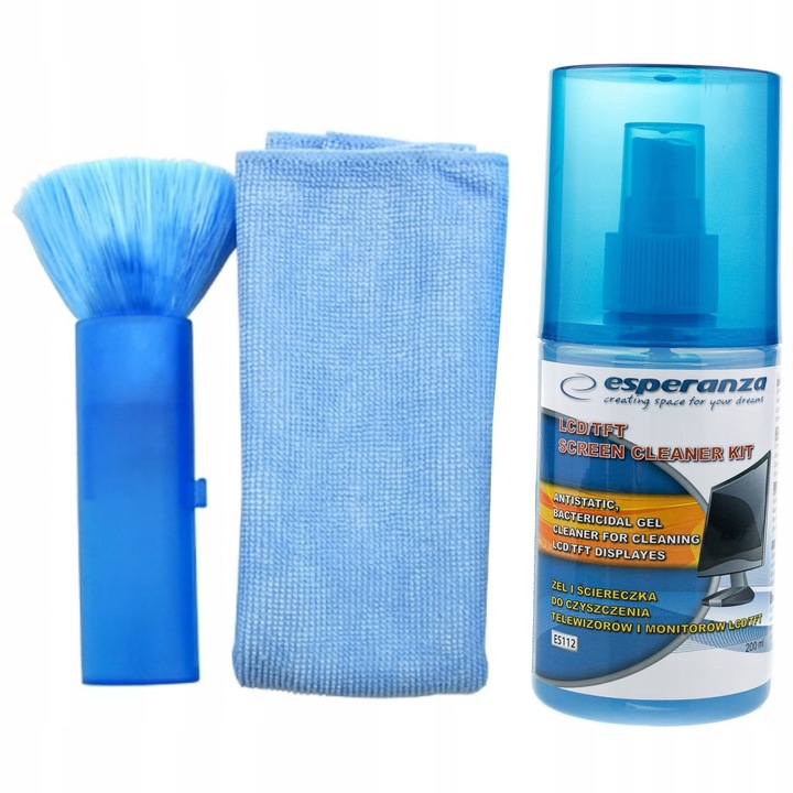 Zestaw Do Czyszczenia Ekranów Matryc Telewizorów LCD LED TFT Żel Esperanza