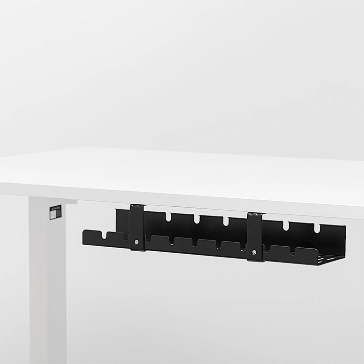 ORGANIZER DO KABLI NA PRZEWODY POD BIURKO BLAT KOSZYK PÓŁKA METALOWA