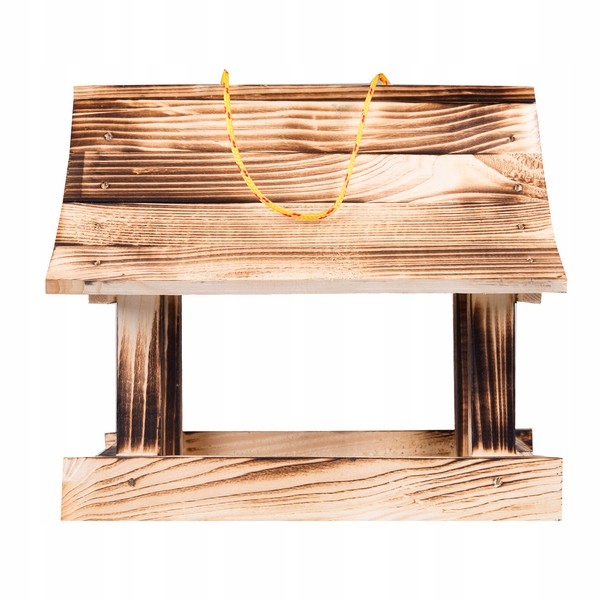 Karmnik dla ptaków + ziarno pokarm duży drewniany budka solidny XXL