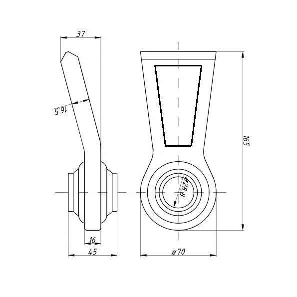 KOŃCÓWKA GŁÓWKA CIĘGŁA DOLNEGO DO WSPAWANIA URSUS C-330 C-360 C360 3P FI-29