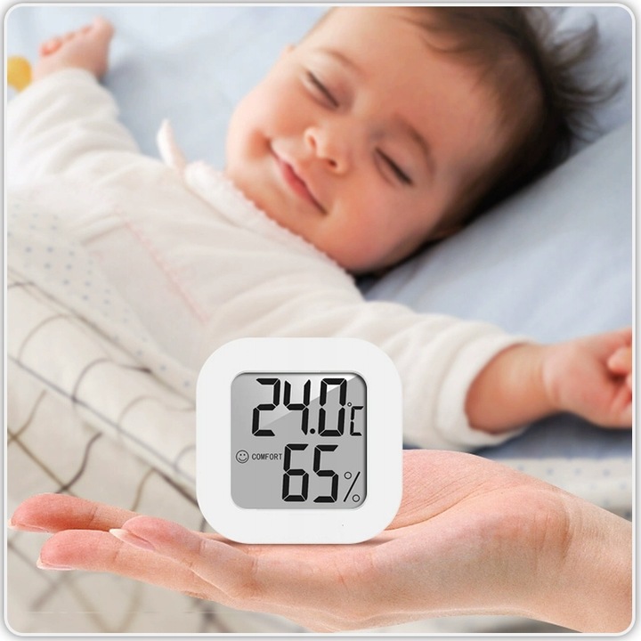 4x TERMOMETR POKOJOWY CYFROWY HIGROMETR ELEKTRONICZNY WILGOTNOŚĆ