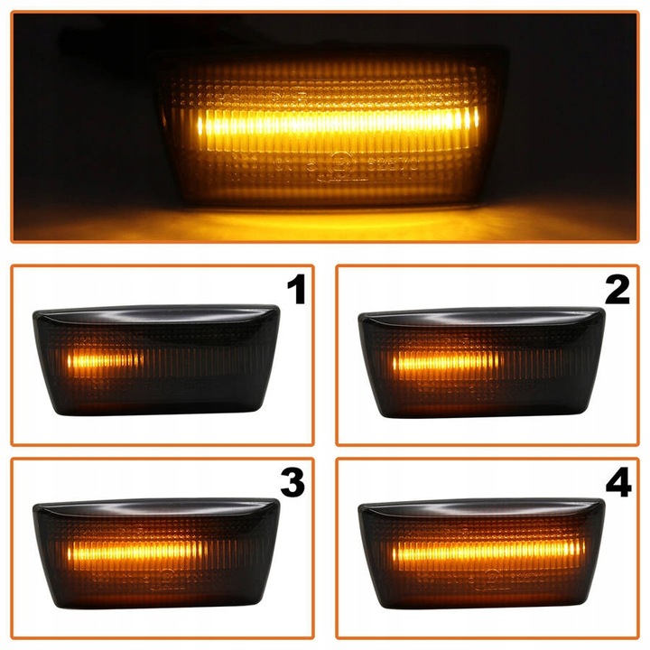Kierunkowskazy Boczne Dynamiczne Led do Opel Astra 3 H Insignia Corsa D