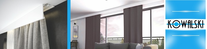 Maskownica Listwa Karniszowa Profil do LED Polimer Biała 10 x 244 cm