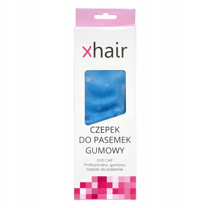 Fryzjerski czepek GUMOWY do robienia pasemek balejażu beleyage Z SZYDEŁKIEM