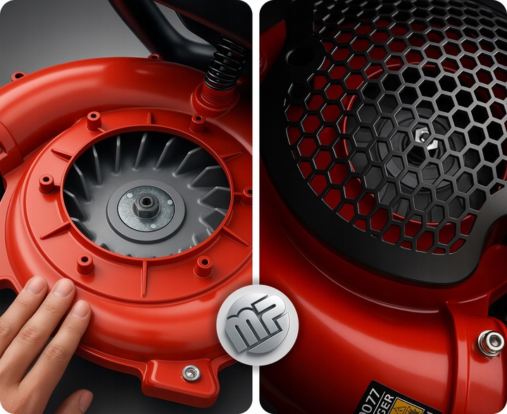 DMUCHAWA SPALINOWA PLECAKOWA 370km/h 24m3/min LIŚCI Ogrodowa MAJSTER